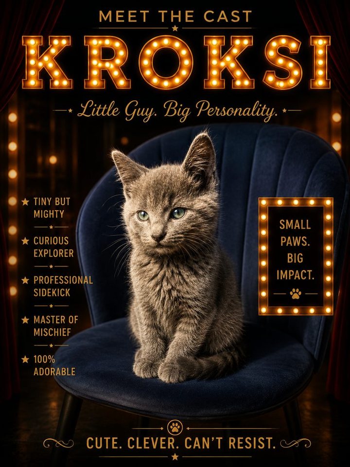 Kroksi the kitten