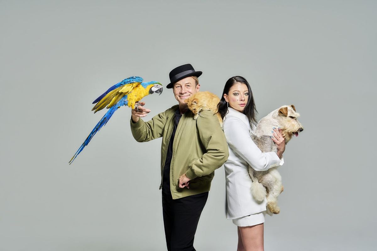 Gregory and Anastasia with the rescued cast
